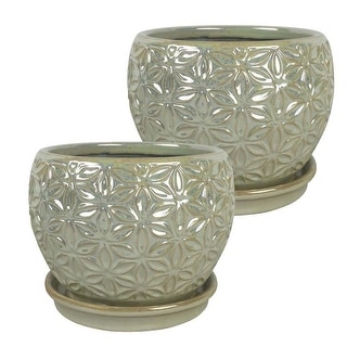 Southern Patio Elora Planter, 2-pack - 8" Diameter (2-pack)