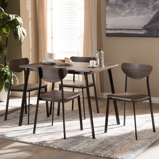 Mid-Century 5-Piece Dining Set by Baxton Studio