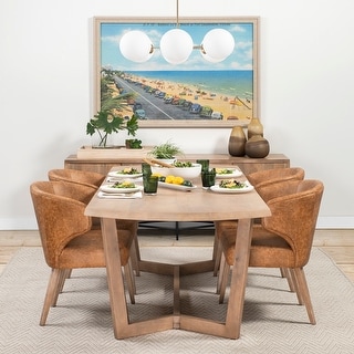 Denver Medium Brown Solid Wood Dining Table