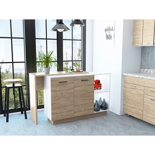 Kitchen Storage Cabinet with 2-Shelf 1-Drawer 3-Division, Floor Sideboard and Buffet Server Cabinet, Entryway Console Cabinet