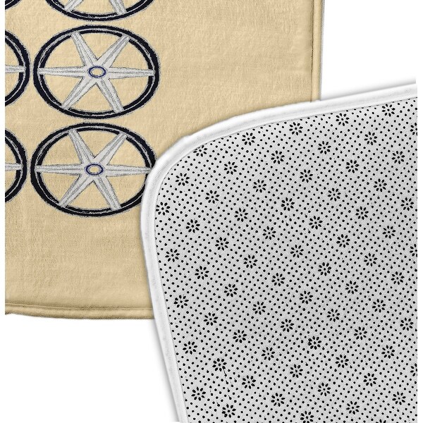 Nautical Geo Square Bath Mat