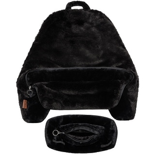 XXL Husband Pillow Cover Only - Limited Baby Black Panther Fur Backrest Pillowcase Set