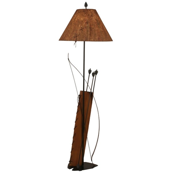 Rustic Bow and Arrow Floor Lamp