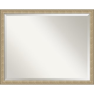 Beveled Bathroom Wall Mirror - Paris Champagne Frame - Paris Champagne