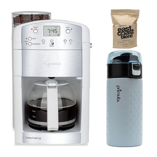 Capresso CoffeeTEAM GS Coffee Maker & Conical Grinder w/ Accessories