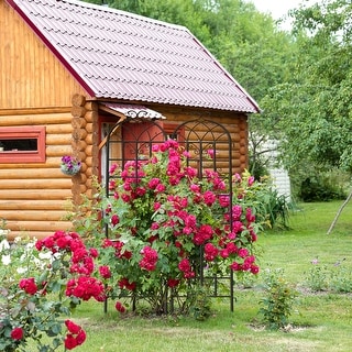 Trellis Garden Fencing for Climbing Plants 4 Pack Decorative Plant Trellis Vegetables and Flower Trellis for Outdoor - 19.7×70.9