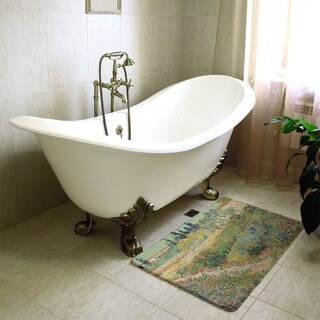 Van Gogh Bluhender Garten mit Pfad Bath Mat