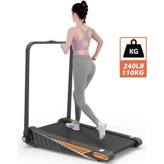 Under Desk Walking Pad, Treadmill 15% Incline 2.0Hp 240Lbs With Remote Control