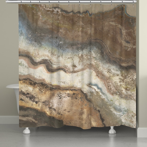 Laural Home Lava Flow Shower Curtain 71x72