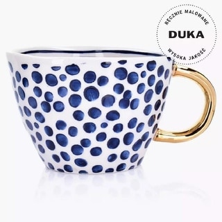 10-OZ Navy & Gold Stoneware Mug