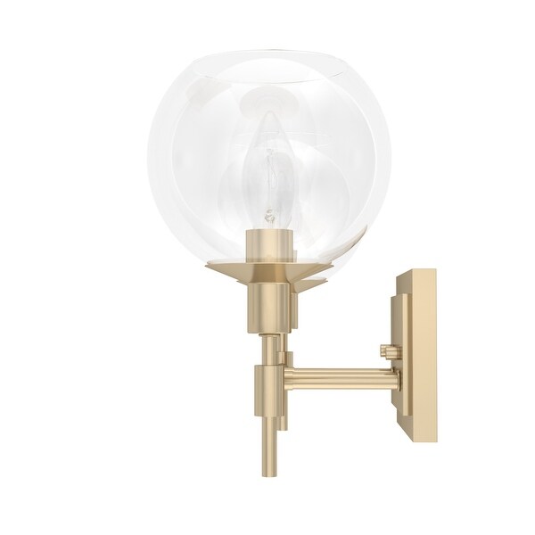 Hunter Xidane Vanity Wall Light, Bathroom, Mid Century Modern, Glam