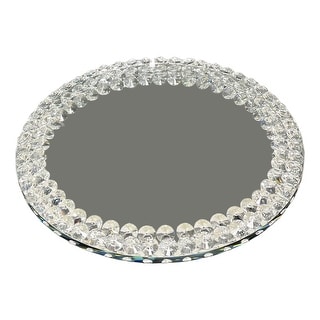 Clihome Exquisite Lazy Susan Mirrored Spinning Tray