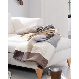 IBENA Solare Cotton Pure Patchwork Oversize Throw