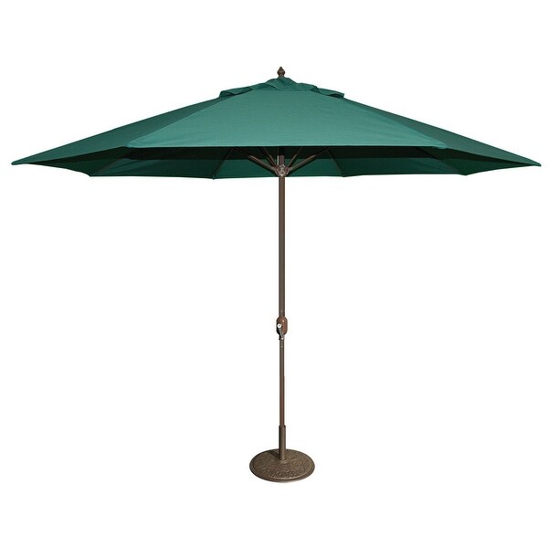 Tropishade 11' Aluminum patio umbrella with Green Olefin Canopy