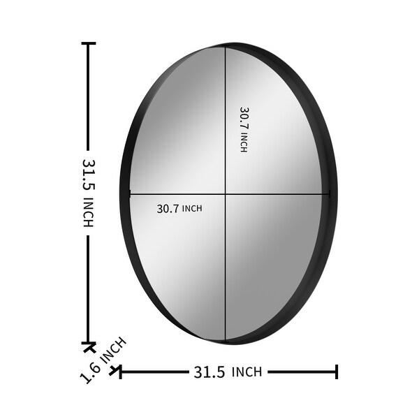 KOHROS Round Framed wall Bathroom Mirrors