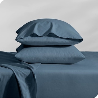 100% Organic Cotton Pillowcase Set - Crisp Percale Weave - Lightweight & Breathable - Set of 2