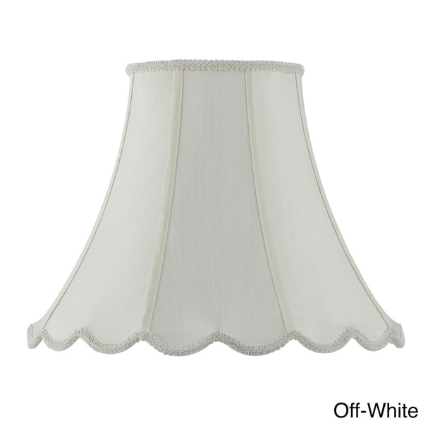 Cal Lighting Vertical Piped Scallop 14-inch Bell Shade