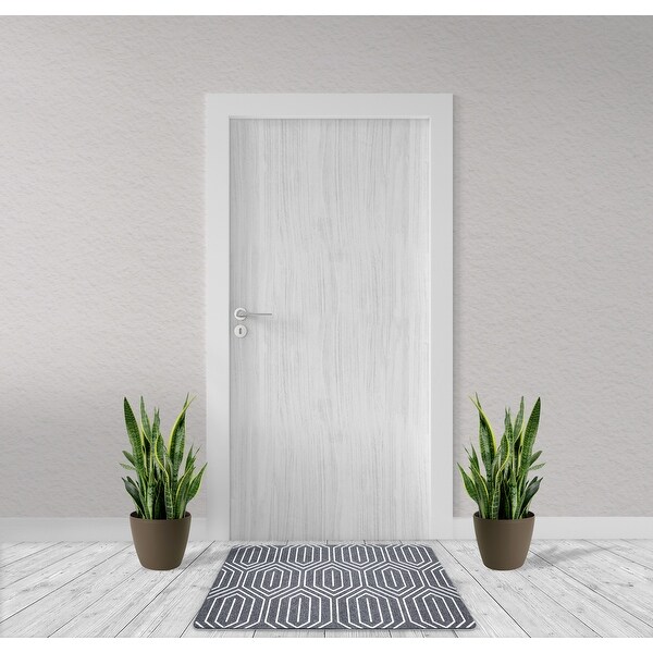 Mascot Hardware Door Mat Rubber Backing Non Slip Door Mats 30inx18in Absorbent Resist Dirt Entryway Washable