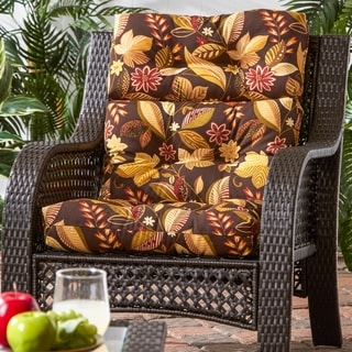 Dana Point Woodsy Floral Outdoor 3-section High Back Chair Cushion by Havenside Home - 22w x 44l