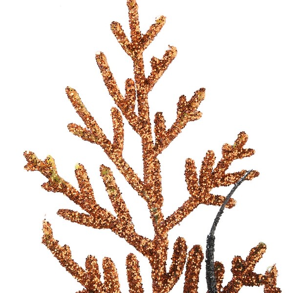 20" Halloween Rose and Purple Ornament Pick Pair