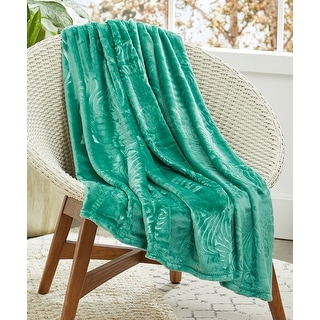 Zebra Throw Green