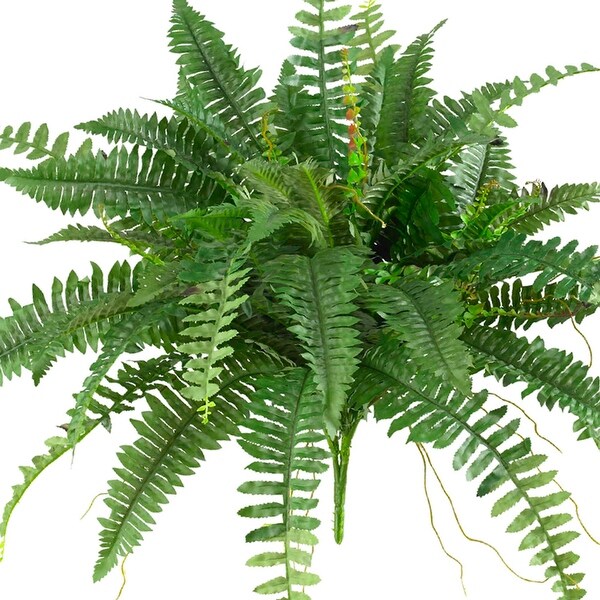 Nearly Natural Silk 40-inch Boston Fern (Set of 2) - Green