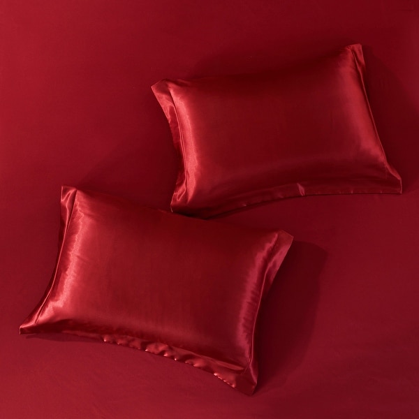 8 Piece Satin Silky Comforter Set Quilted Bedding Sets