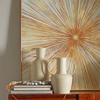 Metal Vase with Handles