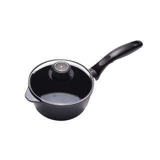 Swiss Diamond Black Aluminum 1.4-quart Nonstick Saucepan