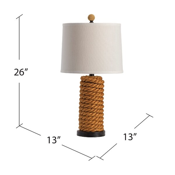 Rope Bolt 26" Table Lamp - 26"H x 13"Rnd