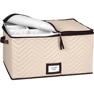 Stemware Storage Case for Wine Glasses - Holds 12 Glasses -19" x 9.5" x 14"