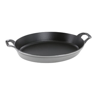 STAUB Cast Iron 14.5-inch X 11.2-inch Oval Baking Dish