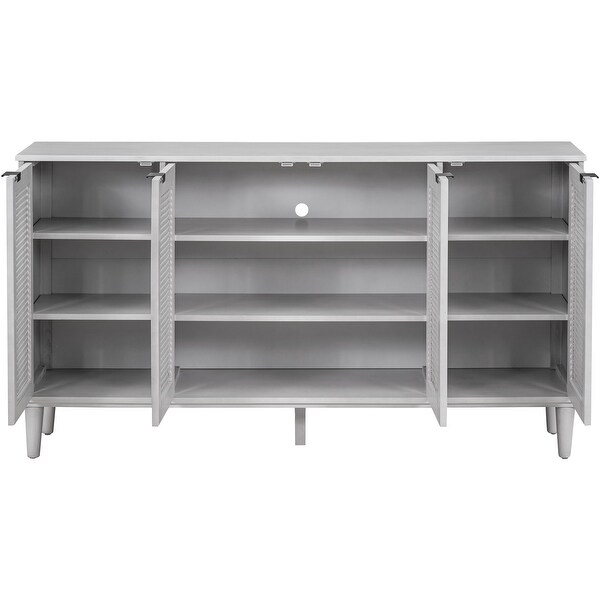 Storage Space Sideboard with Artificial Rattan Door