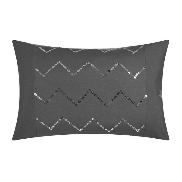 Porch & Den Red Cliff Grey Pintuck Chevron 20-piece Bed in a Bag