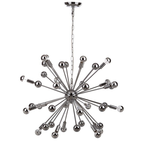 SAFAVIEH Lighting Starburst Sputnik 20-light Chrome Chandelier - 31"x31"x22-94"