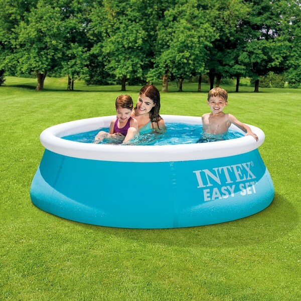 Intex 6ft x 20in Easy Set Inflatable Outdoor Kids Swimming Pool - 6' x 20"