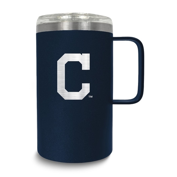 MLB Cleveland Indians Stainless Steel 18 Oz. Hustle Mug with Lid
