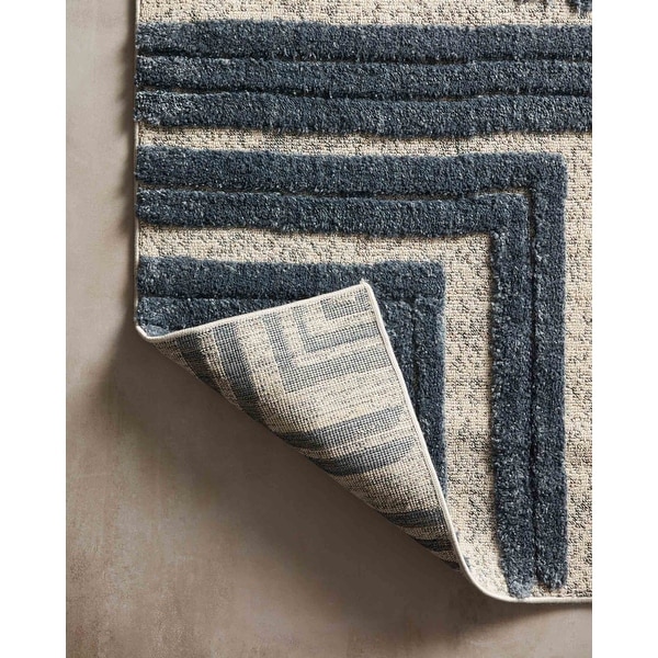 Alexander Home Vail Mid-century Modern Geometric Square Area Rug