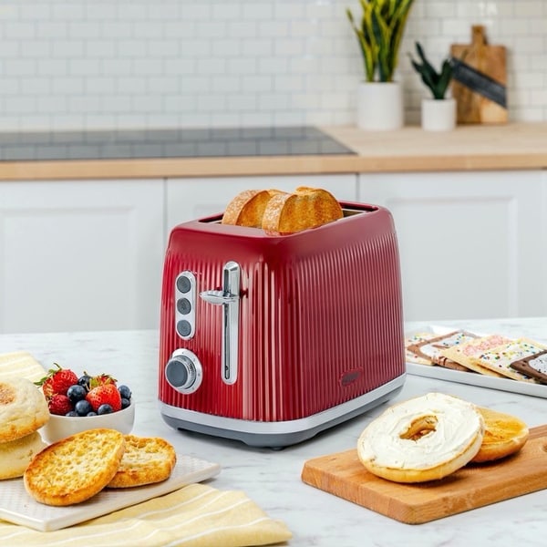 Oster Retro 2 Slice Toaster with Extra Wide Slots in Red