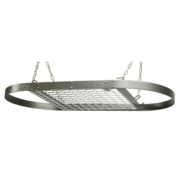Range Kleen Pot Rack Oval Grey Hammered