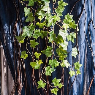 RusticReach Faux Ivy Leaf Hanging Bush