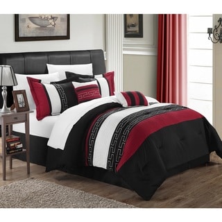 Chic Home Caleb Hotel Collection 6-Piece Black Comforter Set