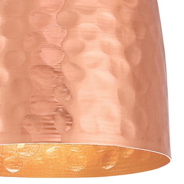 Westinghouse Lighting One-Light Indoor Mini Pendant, Hammered Copper Finish - 1-Light