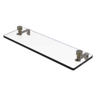 Allied Brass Foxtrot 16 Inch Glass Vanity Shelf with Beveled Edges
