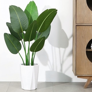 Pre-potted Artificial Bird of Paradise Palm Tree