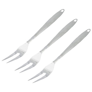 Chef Craft 12.5" Long Stainless Steel Meat Serving Fork with Attractive Brushed Finish Handle