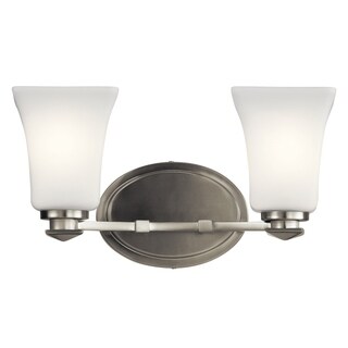 Kichler Lighting Clare Collection 2-light Brushed Nickel Bath/Vanity Light