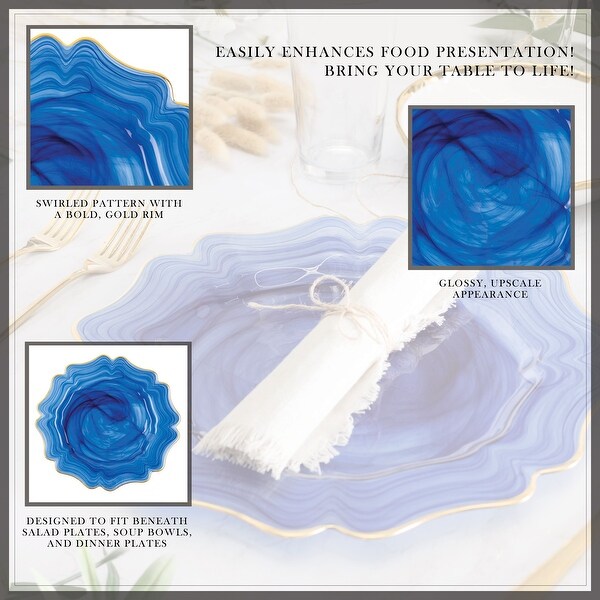 Empire Alabaster Charger - 13" x 13"