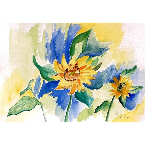 Betsy Drake 'Betsy's Sunflower' Polyester Place Mats (Pack of 4)