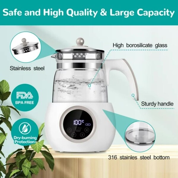 Electric Kettle,Water Warmer, Hot Water Boiler, Baby Bottle Warmer